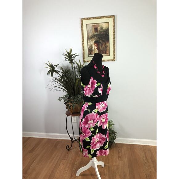 Sandra Darren Women Dress Sleeveless 10 Lined Bohemian Peasant Cottage Boho - Picture 3 of 9